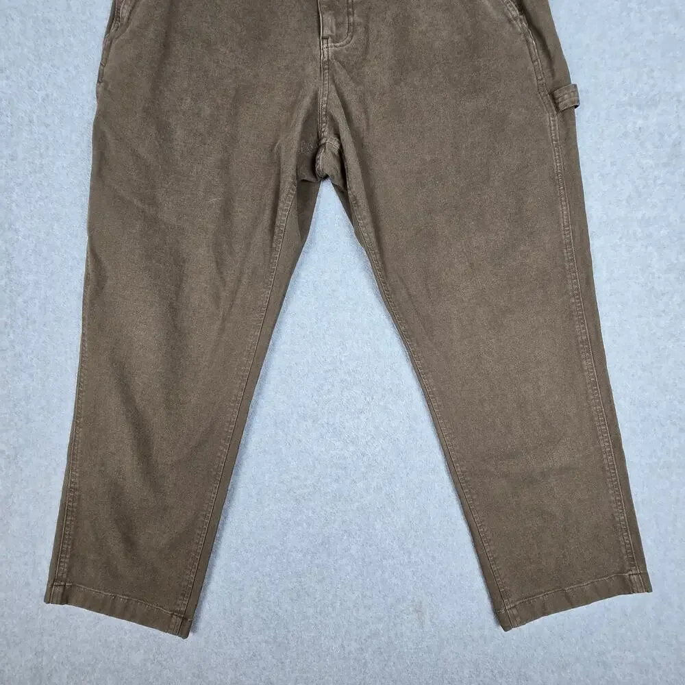 Abercrombie & Fitch Mens 32x28 Brown Canvas Loose Workwear Pants